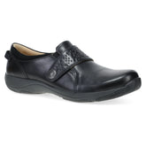 Sallie Wide Black Waxy Burnished