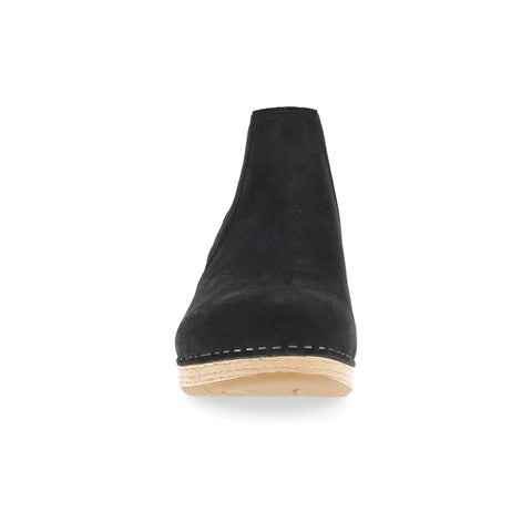 Lane Black Milled Nubuck