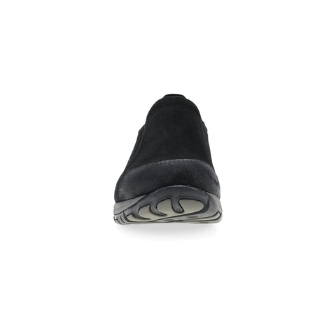 Pippy Wide Black Waterproof Burnished Suede