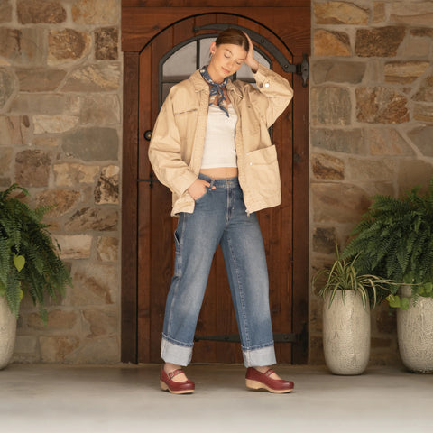 Wide XP 2.0 Mary Jane Clog Red