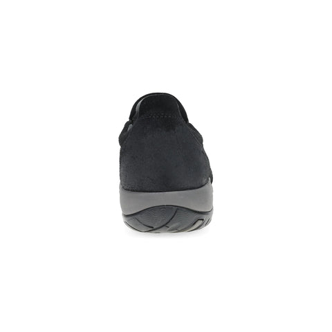 Pippy Black Waterproof Burnished Suede
