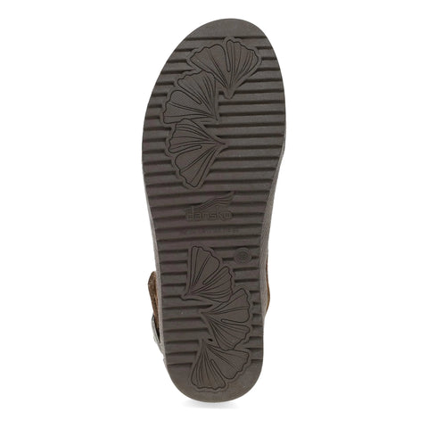 Merrin Stone Embossed Suede