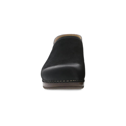 Brenna Black Burnished Suede