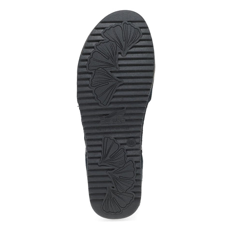 Mae Black Burnished Suede